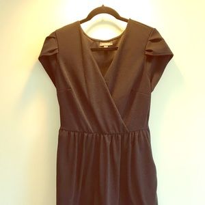 Fit and flare black cocktail dress